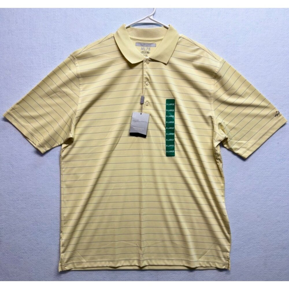 Greg Norman Signature Series Golf Polo Short Sleeve Collar Play Dry NWT Size XL